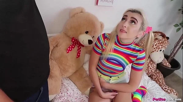 Pigtails and Rainbows - Petite Teen Fuck