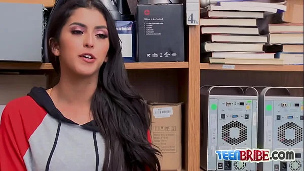 HORNY teen caught stealing gets FUCKED in the OFFICE