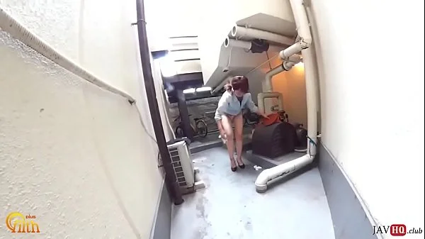 Wetting herself in the street