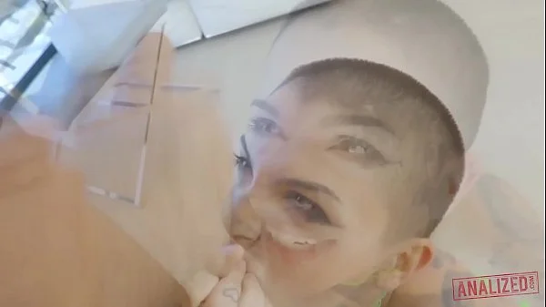 TATTOOED ANAL SLUT LEIGH RAVEN TAKES COCK UP HER ASS AND CUM ON HER FACE