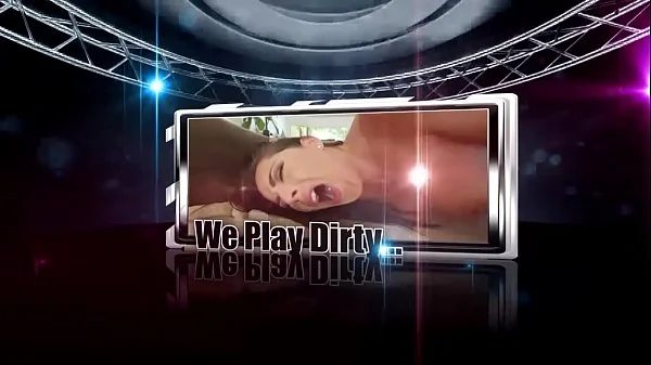 Anna Blaze toys herself with a vibrator while the pool man watches and invites him inside