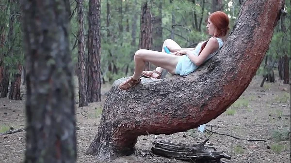 Girl Orgasms Outside