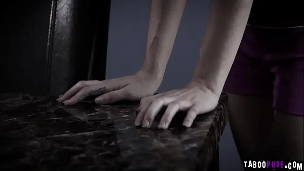 Cadey Mercury gets her hairy pussy fucked by the wall and she screams as she gets pounded!