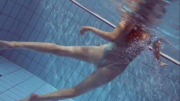 Hot naked girls underwater in the pool