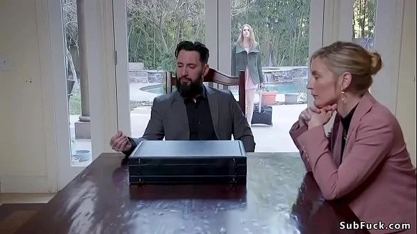 Lawyer anal fuck step sisters in bondage