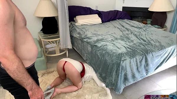 Stepmom gets fucked while stuck under the bed - Erin Electra