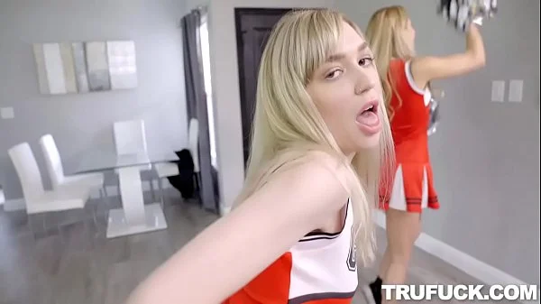 Mackenzie Moss, Nikki Peach In Cheer Tryouts