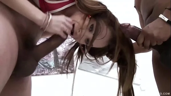 Interracial fuck slut Sandra Luberc 100% anal with DAP to gape her asshole