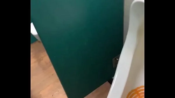 Toilet pig fuck at public restroom