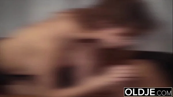 Teenager sucks old man cock spreads her legs and she gets hardcore fucked