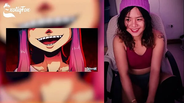 DERPIXON PARTY GAMES HENTAI REVIEW REACTION RATING - ExotiqFox Solo Gooner Girl Masturbation