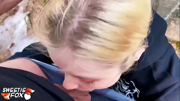 Blonde Blowjob Dick and Hard Pussy Fuck in the Forest