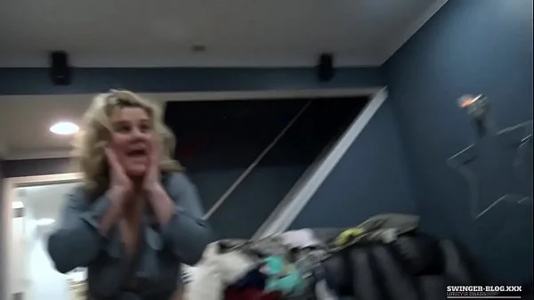 Amateur slut riding black shaft in threesome