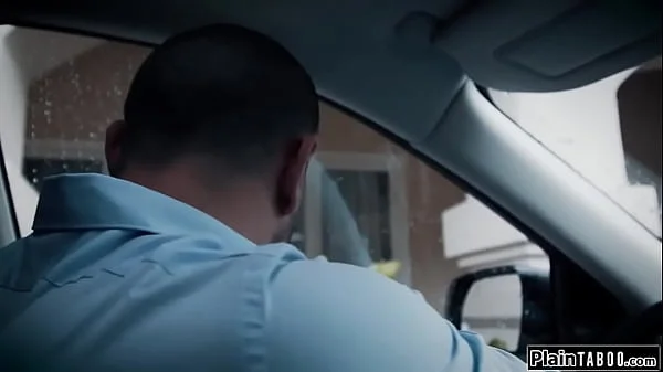 Teen fucked by a guy to pay for damage