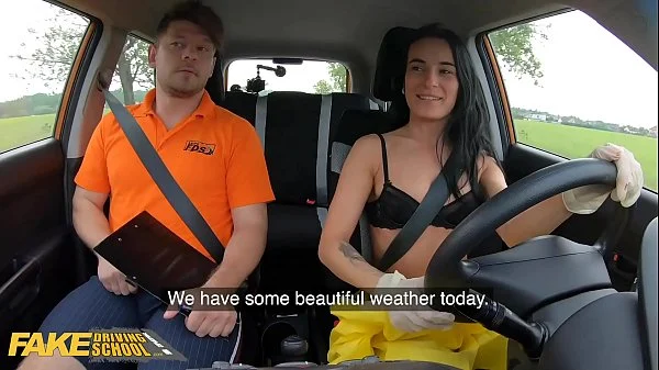 Fake Driving School Lexi Dona Takes Off her Hazmat Suit and Fucks Instructor