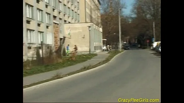 Huge fountain of piss flowing