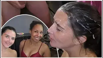 Black And White Cumslut Duo