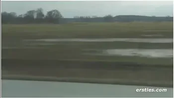 Hot Joyride With Beautiful Milena In Her Yellow Camari