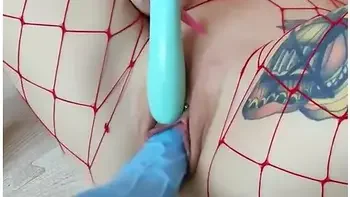 Getting Pounded And Cumming Hard And Sticky With A Fuck Machine And Alien Cock