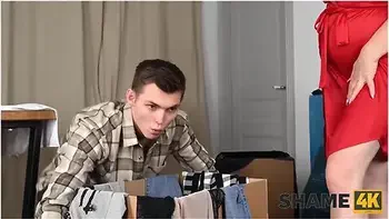 Mature With Big Tits Needs Dicking Thats Why She Seduces Neighbor