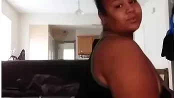 Twerking In The Living Room W/milky Tits Dripping In The End!