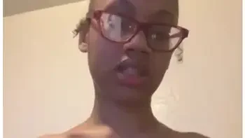 Cute Light Skin Ebony Giving Joi