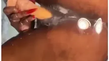 Curly Milky Wet Cunt On A Oily Chair Slipping And Sliding In Plastic Dick