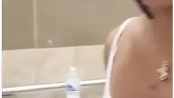 Uniqueen Being Disgusting Peeing And Then Lickin All Over The Toilet And Walls