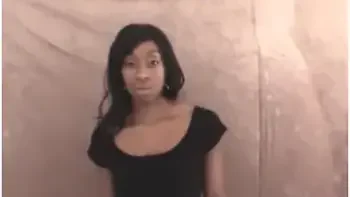 Pierced Nippled Ebony Teen 18+ Getting Fingered