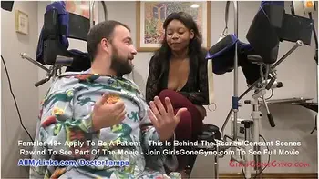 Ebony Cutie Minnie Rose Gets Gyno Exam Captured On Cameras By