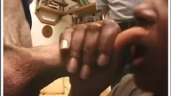 Ebony teen 18+ slut gangbanged by older French men