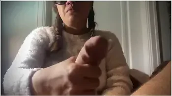 Filipina Maid Enjoys Jerking Giant Cock - Facial Cumshot Training