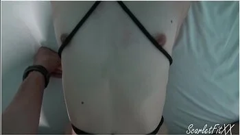 Perfect Ass Stepsister Is Tied Up & Leashed And Fucked Quietly + Creampie - Stepmom And Stepdad In Next Room