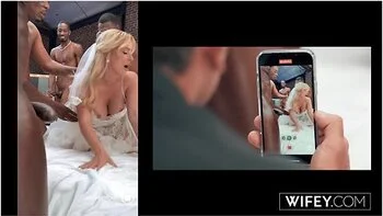 Bride Danielle Renae Gets Stretched Out In 5-bbc Gangbang While Hubby Watches