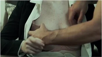 The Button Stops The Time - Nathan Undresses Hazel Moore, Fucks Her And Cums On Her Hairy Pussy