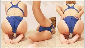 Yoga With A Clear Pussy Line In The Arena Nux-f Rimmick Swimming Competition Swimsuit Ntr Amateur