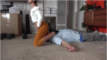 Get Off My Face! Surprise Clothed Facesitting And Lapdace With Viva Athena