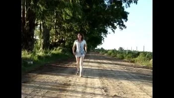 Blonde MILF Outdoor Pissing on Farm - Argentinian Ass