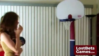 Lesbian Teen Foot Licking Game Bet After Basketball Strip