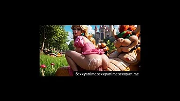 SexxyAnime Teen Fucked Hard in Bush Creampie