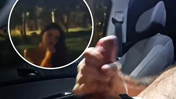 Brazilian Babe Fanny Squirting Intense Orgasm at Bus Stop - Car Fetish HD