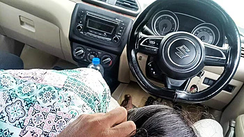 Indian Office Manager Fucks Married Colleague Hard in Car - Rough Sex & Moaning