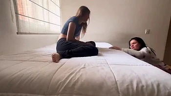 Scarlettandc Latina Lesbian Wrestling Catfight with Big Ass Amateurs