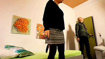 Blonde Granny Loves Riding Giant Cock on Sofa