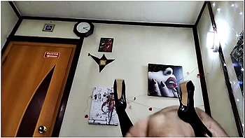 A Mature Busty Russian Slut In Black Stockings And Shoes Again Spreads Her Legs Wide In Front Of All