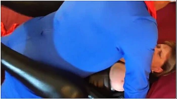 Superman Fucks Granny Catwoman - When The Bats Away The Cat Will Play!