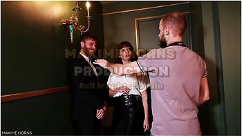 Versatile Bisexual Couple Getting Fucked In A Photoshoot Bareback Cum In Mouth