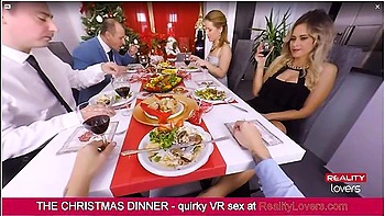 Vittoria Dolce - Unbelievable Christmas Dinner With Blowjob Under The Table