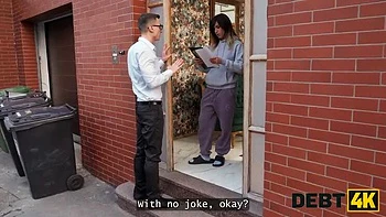 Hot Latina Charlie Dean Pays Debt With Sex - Megan Nicole Seduces For Big White Cock Action