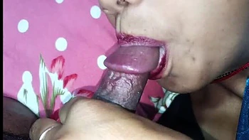 Indian Bhabhi Sucks Big Cock Deep Throat and Swallows Cum in Mouth